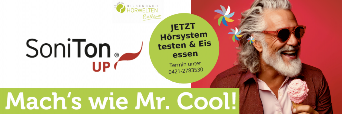SoniTon Up Hörsystem mit cool Upgrade-Funktion